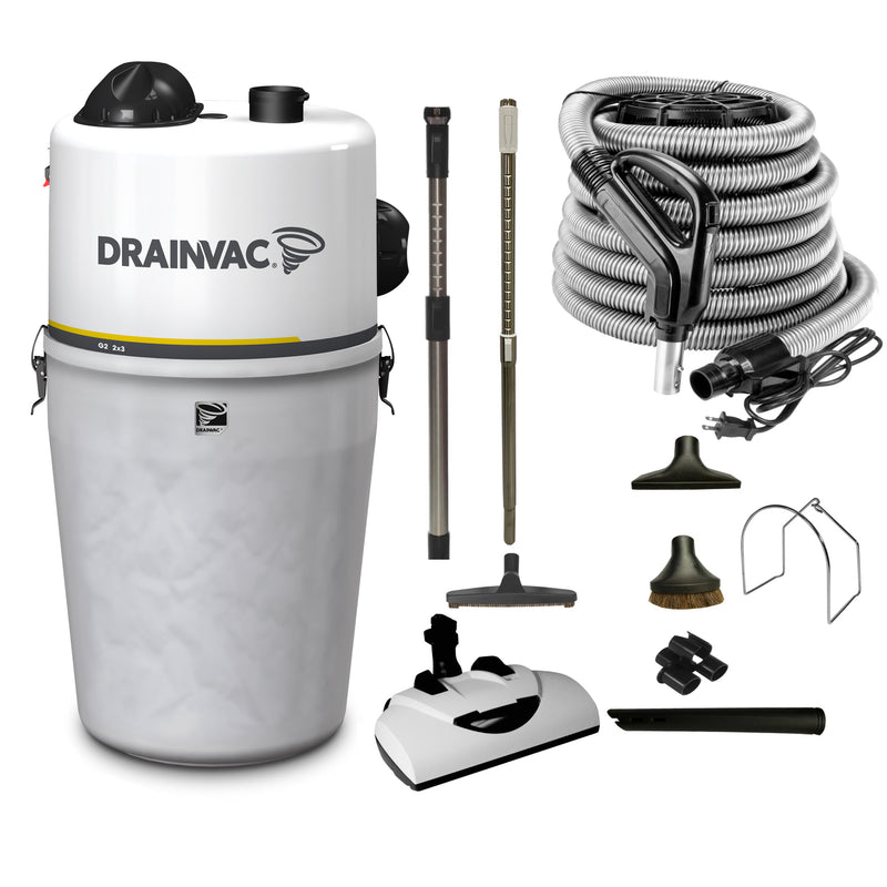 Load image into Gallery viewer, DrainVac Generation 2 Central Vacuum with Wessel Werk EBK360 Electric Package