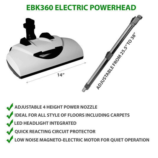 Wessel Werk EBK360 Electric Powerhead with Adjustable Wand