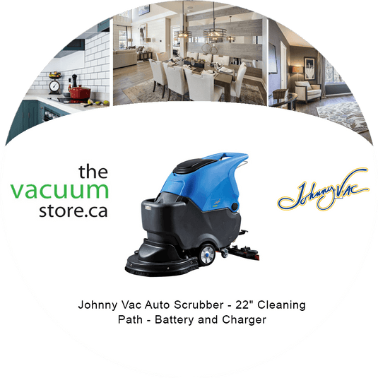 Johnny Vac Auto Scrubber - 22 inches  Cleaning Path - Battery and Charger