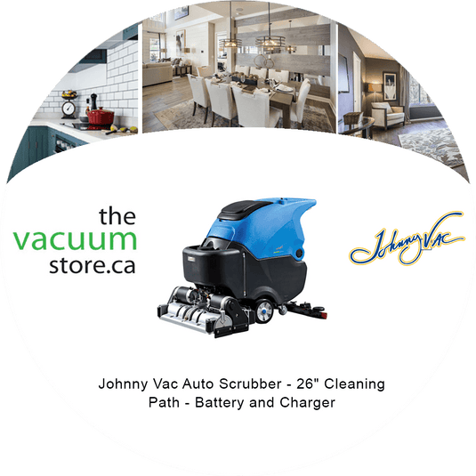 Johnny Vac Auto Scrubber - 26' Cleaning Path - Battery and Charger