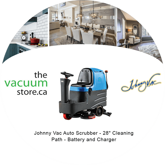 Johnny Vac Auto Scrubber - 28 inches  Cleaning Path - Battery and Charger