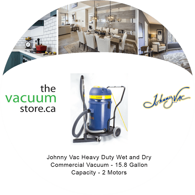 Load image into Gallery viewer, Johnny Vac Heavy Duty Wet and Dry Commercial Vacuum - 15.8 Gallon Capacity - 2 Motors
