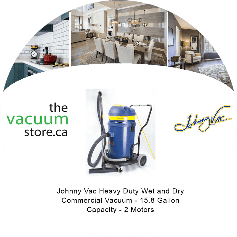 Load image into Gallery viewer, Johnny Vac Heavy Duty Wet and Dry Commercial Vacuum - 15.8 Gallon Capacity - 2 Motors