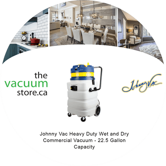 Johnny Vac Heavy Duty Wet and Dry Commercial Vacuum - 22.5 Gallon Capacity