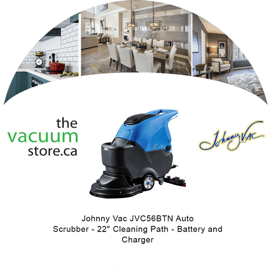 Johnny Vac JVC56BTN Auto Scrubber - 22 inches  Cleaning Path - Battery and Charger
