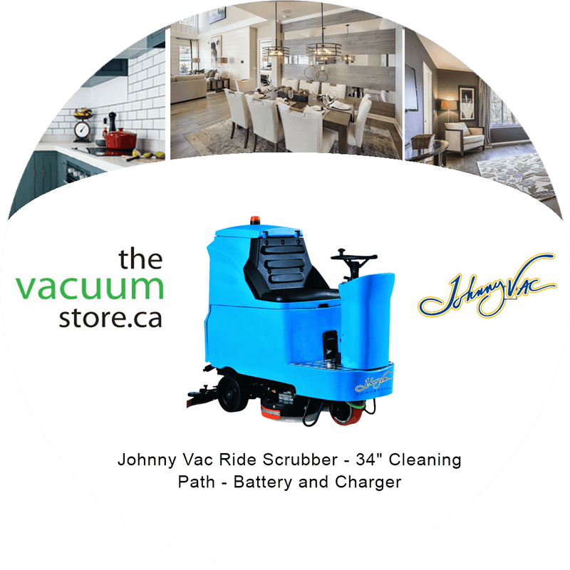 Load image into Gallery viewer, Johnny Vac Ride Scrubber - 34" Cleaning Path - Battery and Charger