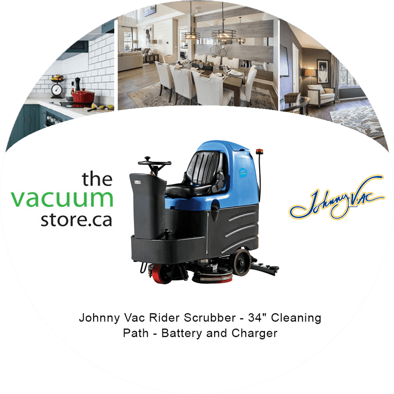 Load image into Gallery viewer, Johnny Vac Rider Scrubber - 34" Cleaning Path - Battery and Charger