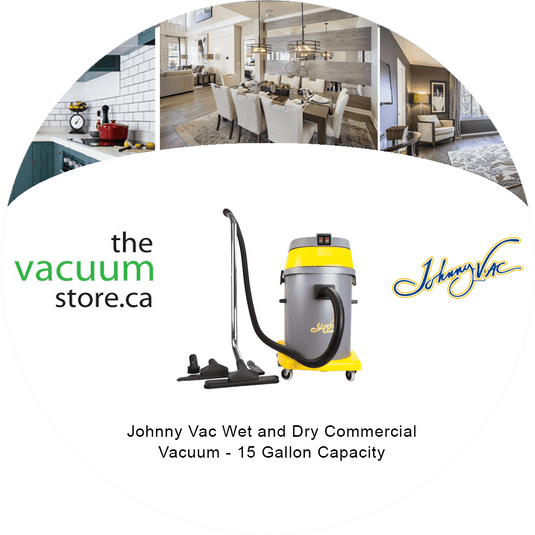 Johnny Vac Wet and Dry Commercial Vacuum - 15 Gallon Capacity
