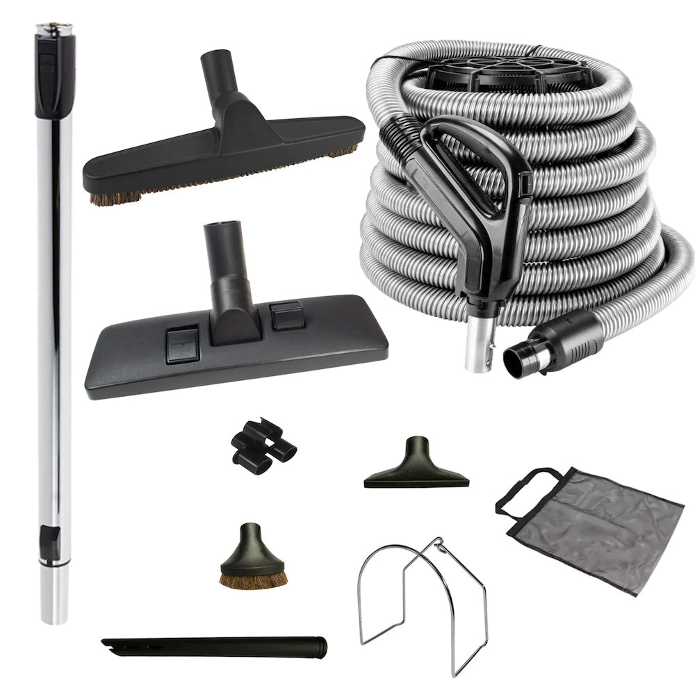 LowVoltage Central Vacuum Accessory Kit w/ Combo Brush Tool Set The