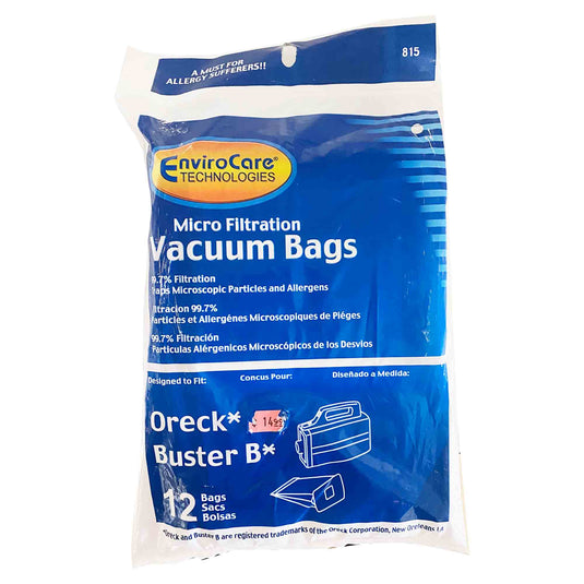 Micro Filtration Vacuum Bags for Oreck Buster B