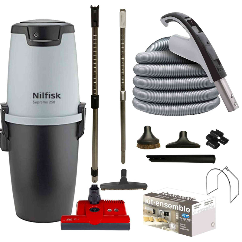 Load image into Gallery viewer, Nilfisk Supreme 250 Central Vacuum with Premium Package