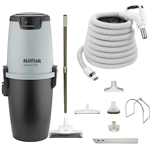 Nilfisk Supreme 250 Central Vacuum with Standard Air Package - White