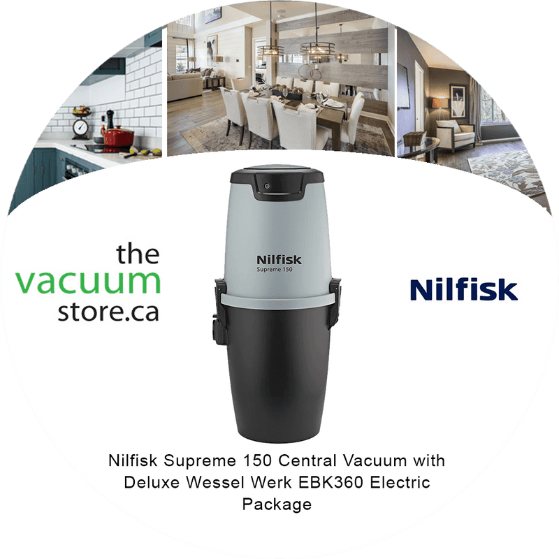 Load image into Gallery viewer, Nilfisk Supreme 150 Central Vacuum with Deluxe Wessel Werk EBK360 Electric Package