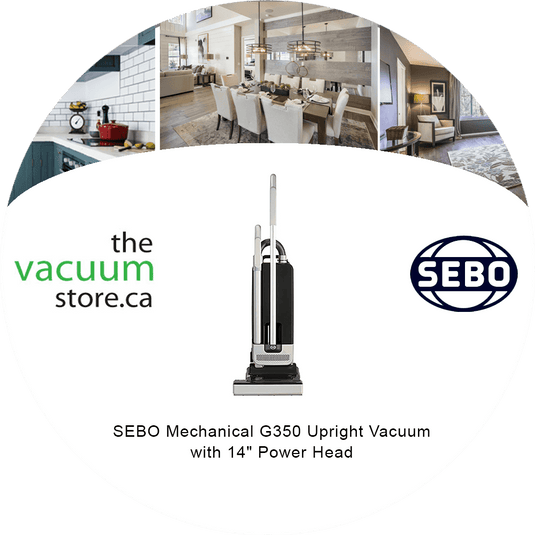 SEBO Mechanical G350 Upright Vacuum with 14" Power Head