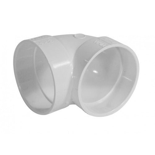 90° Short Elbow - for Central Vacuum Installation - White