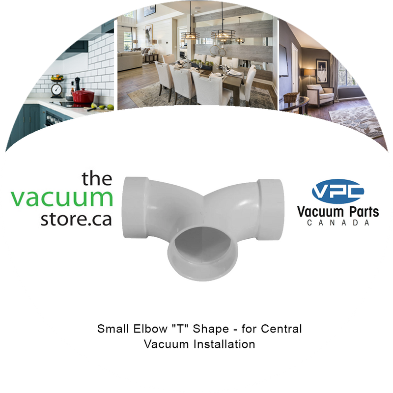 Load image into Gallery viewer, Small Elbow 'T' Shape - for Central Vacuum Installation