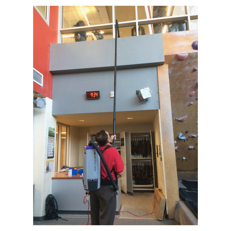 Chargez l'image dans la visionneuse de la galerie, Kit de fixation pour aspirateur commercial à grande portée VPC 21 pi. avec sac de transport, noir