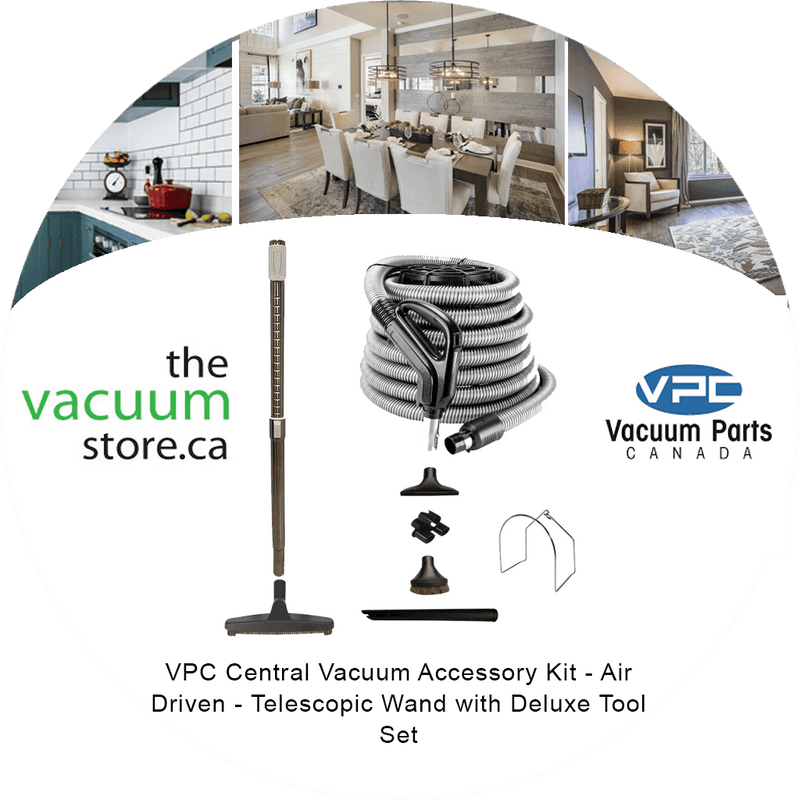 Load image into Gallery viewer, VPC Central Vacuum Accessory Kit - Air Driven - Telescopic Wand with Deluxe Tool Set