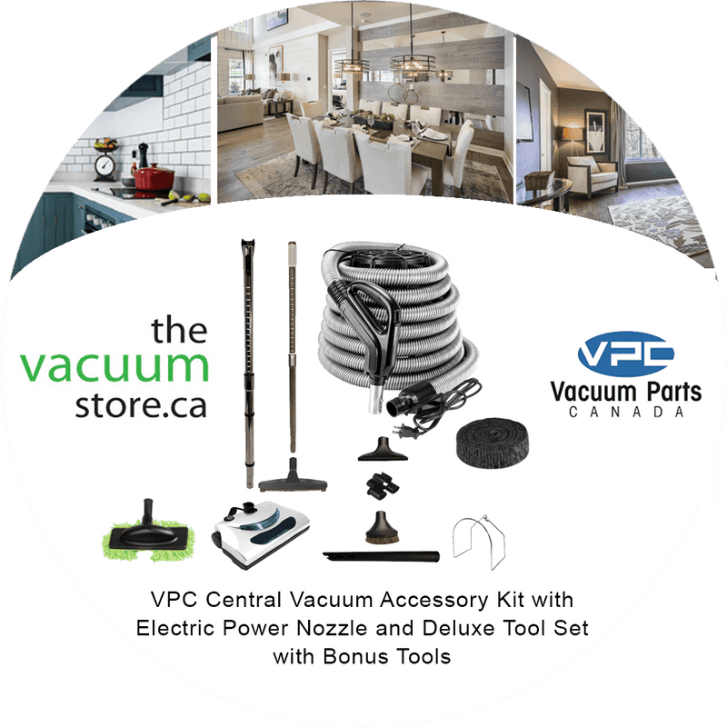 Load image into Gallery viewer, VPC Central Vacuum Accessory Kit with Electric Power Nozzle and Deluxe Tool Set with Bonus Tools