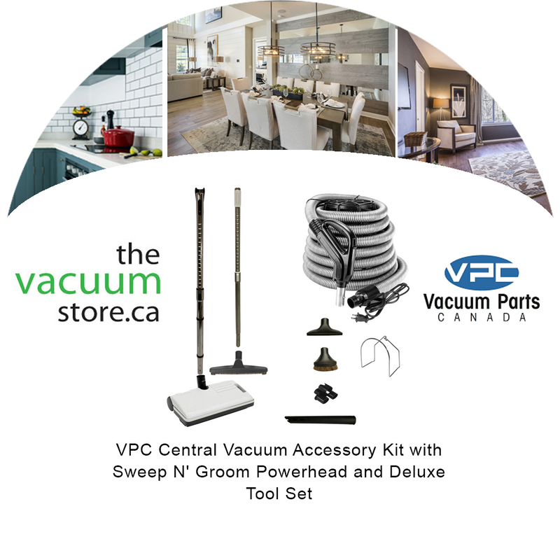 Load image into Gallery viewer, VPC Central Vacuum Accessory Kit with Sweep N inches Groom Powerhead and Deluxe Tool Set