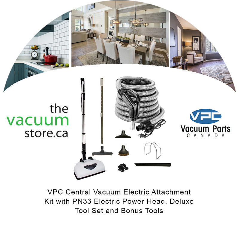 Load image into Gallery viewer, VPC Central Vacuum Accessory Kit with Wessel Werk Powerhead, Telescopic Wand and Deluxe Tool Set