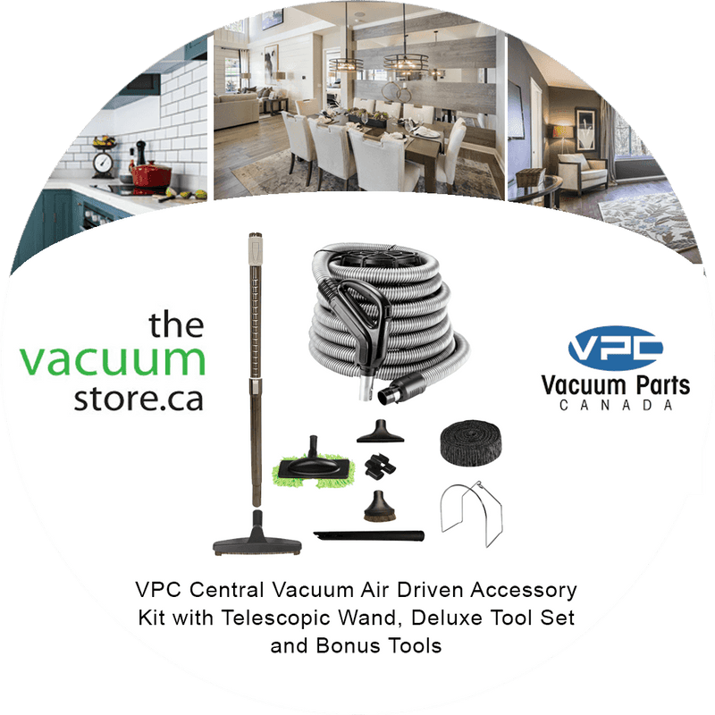 Load image into Gallery viewer, VPC Central Vacuum Air Driven Accessory Kit with Telescopic Wand, Deluxe Tool Set and Bonus Tools