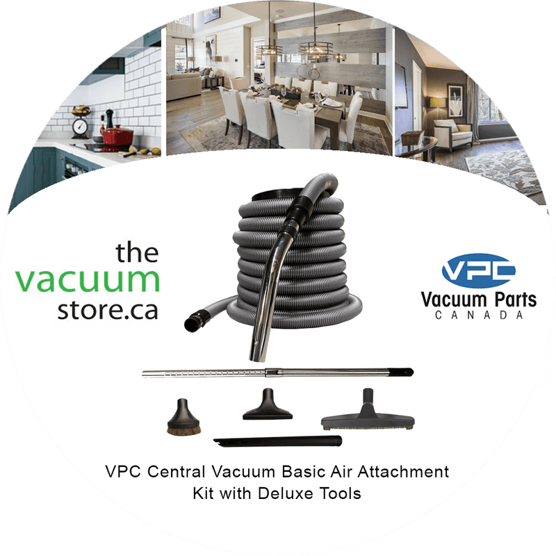 Chargez l'image dans la visionneuse de la galerie, Ensemble de fixation d'air de base pour aspirateur central VPC avec outils de luxe