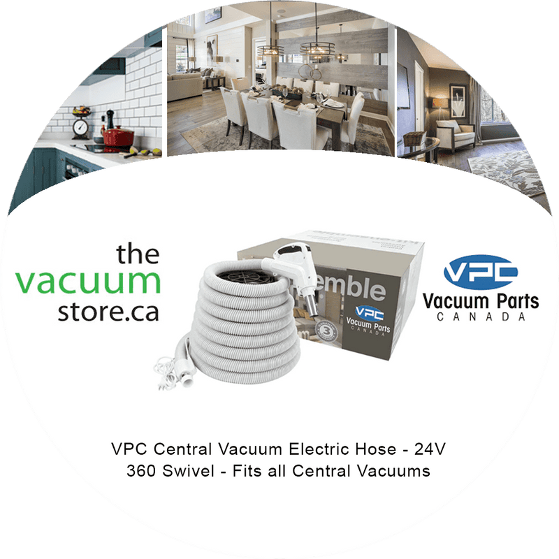 Load image into Gallery viewer, VPC Central Vacuum Electric Hose - 110V - 360 Swivel - Fits all Central Vacuums