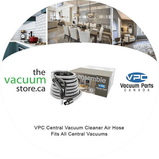 VPC Central Vacuum Electric Hose - Full Swivel Handle - Fits All Central Vacuums