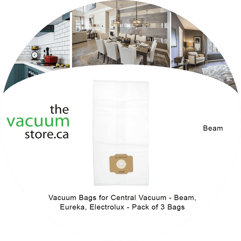 Load image into Gallery viewer, Vacuum Bags for Central Vacuum - Beam, Eureka, Electrolux - Pack of 3 Bags