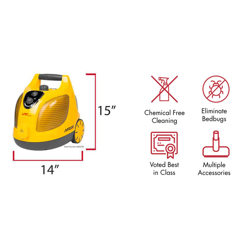 Load image into Gallery viewer, Vapamore MR-100 Primo Steam cleaning system - Dimensions