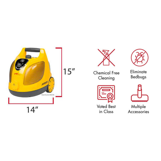 Vapamore MR-100 Primo Steam cleaning system - Dimensions