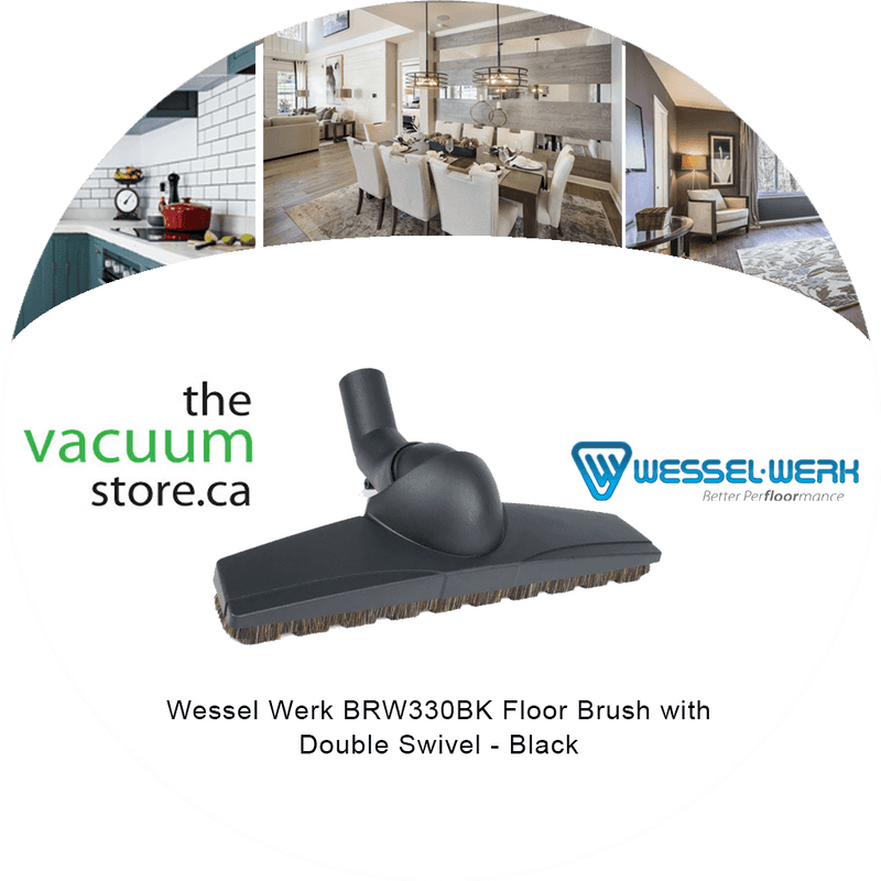 Load image into Gallery viewer, Wessel Werk BRW330BK Floor Brush with Double Swivel - Black
