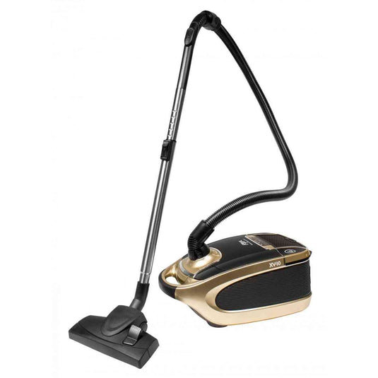 Johnny Vac XV10 Canister Vacuum with Digital Controls - HEPA Filtration - Set of  Brushes