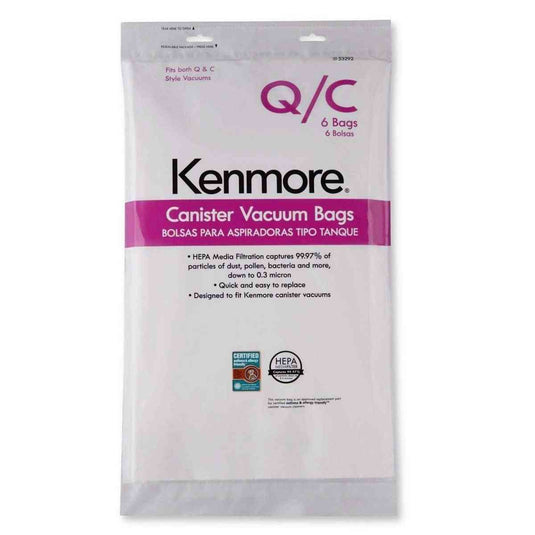 Kenmore HEPA Vacuum Bags for Canister Vacuum - HEPA