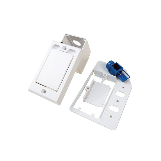 Square Door Direct Connect Super Valve - for Central Vacuum Installation - White