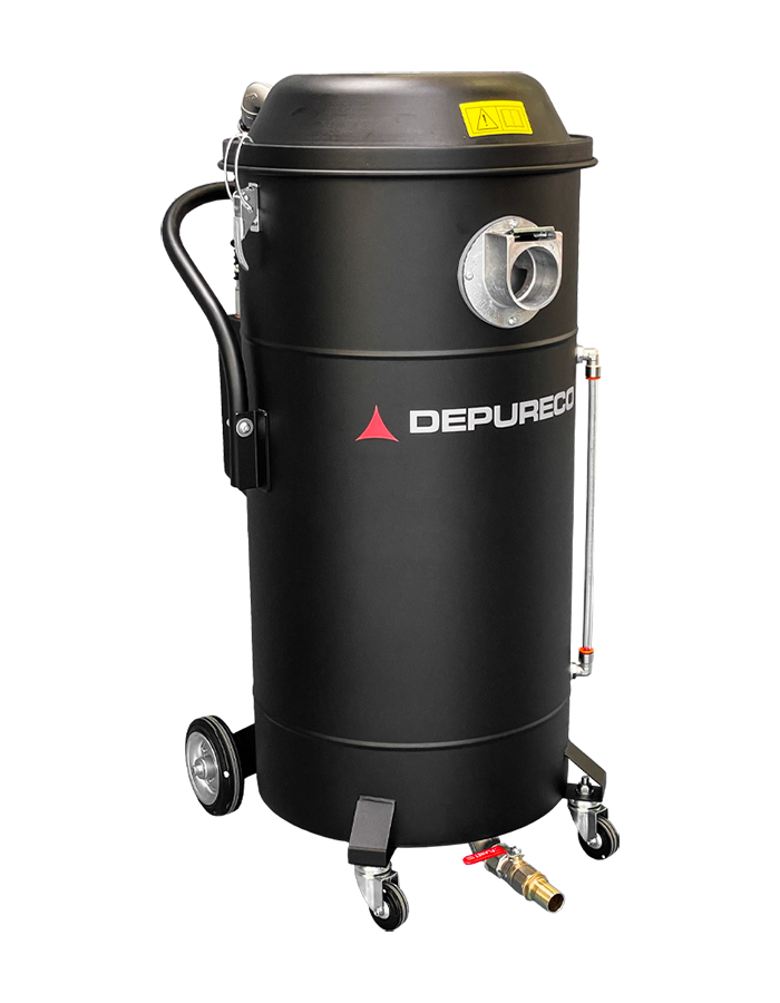 Depureco WD Air Compressed Air Industrial Vacuum 130 L Capacity The