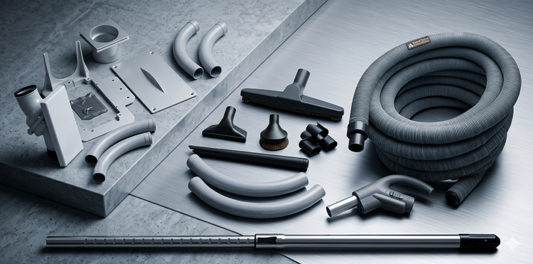 Hide-A-Hose Retractable Hose Central Vacuum System