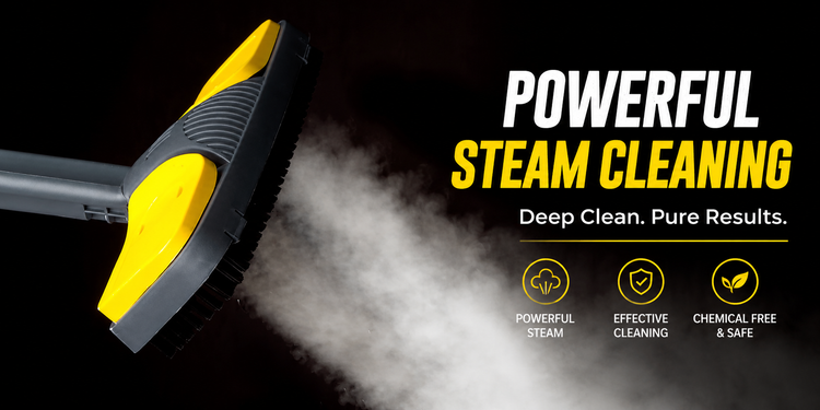 Powerful Steam Cleaning