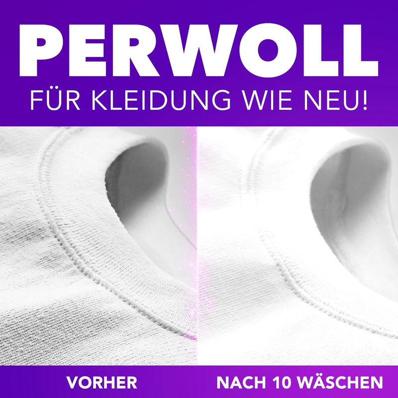 Load image into Gallery viewer, Perwoll White Detergent (1 x 27 Wash Loads) Mild Detergent | Gently Cleans and Renews Whites and Fibers | For All White Textiles - With Triple-Renew Technology

