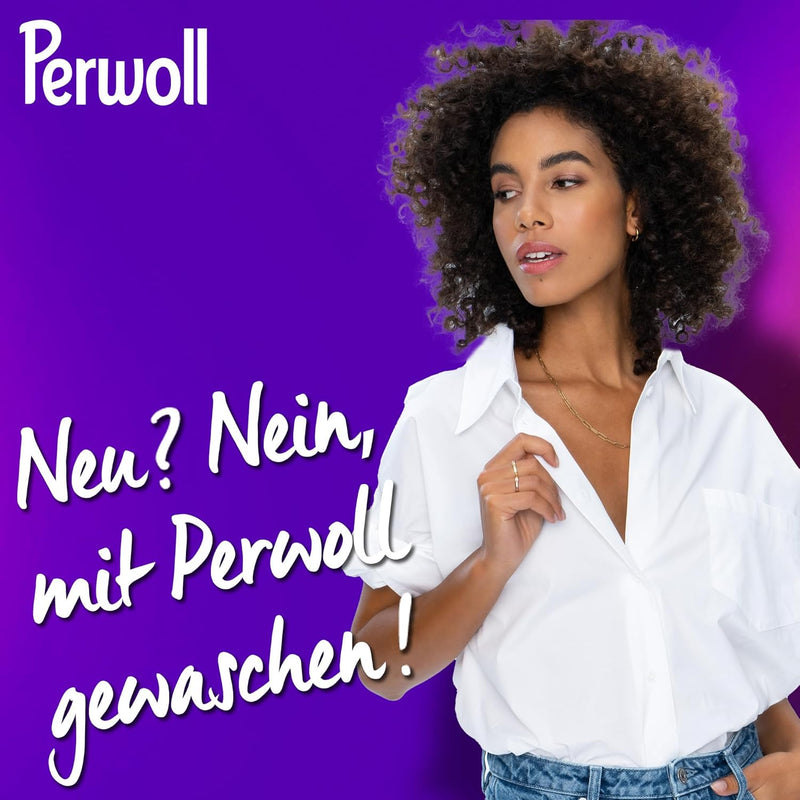 Load image into Gallery viewer, Perwoll White Detergent (1 x 27 Wash Loads) Mild Detergent | Gently Cleans and Renews Whites and Fibers | For All White Textiles - With Triple-Renew Technology
