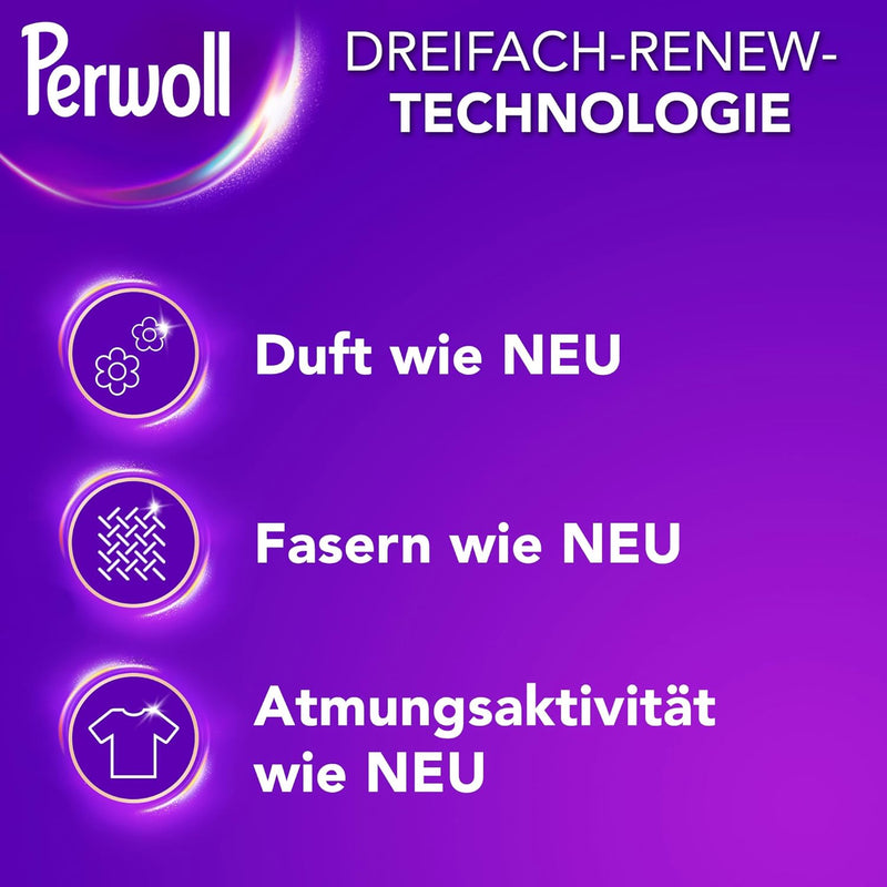 Load image into Gallery viewer, Perwoll Sports Detergent (1 x 27 Wash Loads) | Gently Cleans, Removes Bad Odors &amp; Maintains Elasticity | For Sports and Functional Wear, With Triple-Renew Technology
