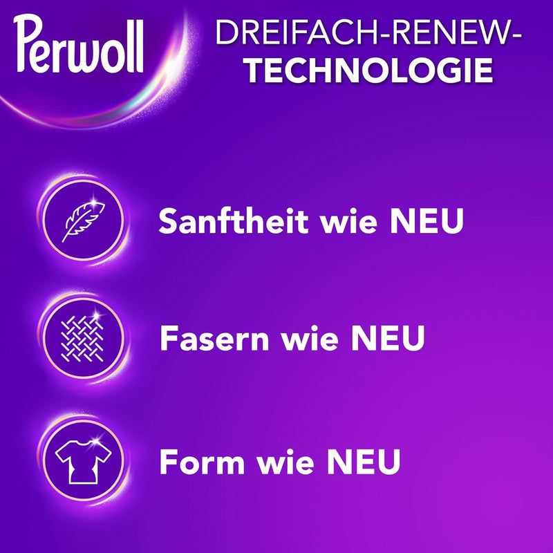 Load image into Gallery viewer, Perwoll Wool &amp; Delicates Detergent (1 x 27 Wash Loads) | Detergent for Fine Fabrics | Gently Cleans, Smoothes and Renews Fibers &amp; Prevents Pilling, with Triple-Renew Technology
