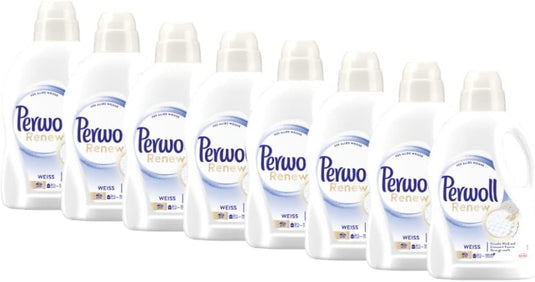 Perwoll Renew White - Lessive liquide pour linge blanc, lessive fine renforce les fibres et améliore l'intensité des couleurs (1 x 25 lavages)