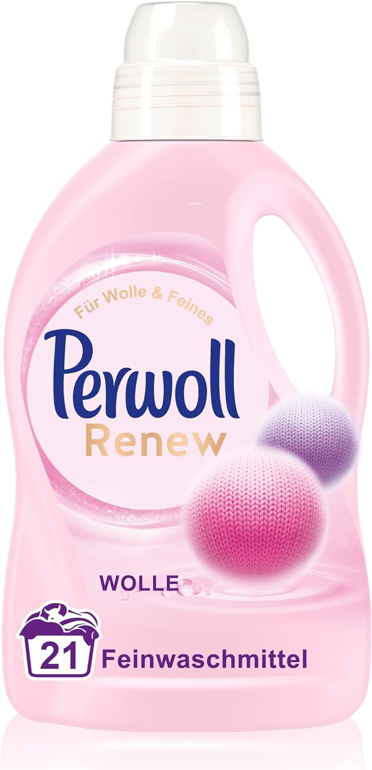 Load image into Gallery viewer, Perwoll Renew Wool &amp; Fine Fabric Care Liquid Detergent for Wool, Silk and Fine Fabrics (1 x 21 Wash Loads)
