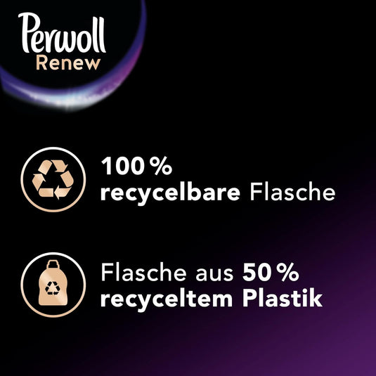 Perwoll Renew Black Lessive Liquide pour Vêtements Foncés (25 Lavages) 1,375 L