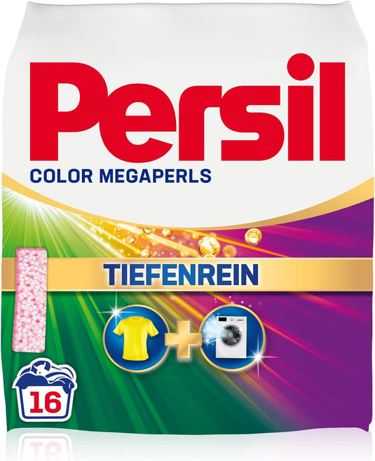 Persil Color Megaperls Détergent à lessive en poudre | Deep Clean - Détergent Pour La Couleur - Pour Un Linge Propre Et Fraîcheur Pour La Machine (16 Charges | 1,12 Kg)