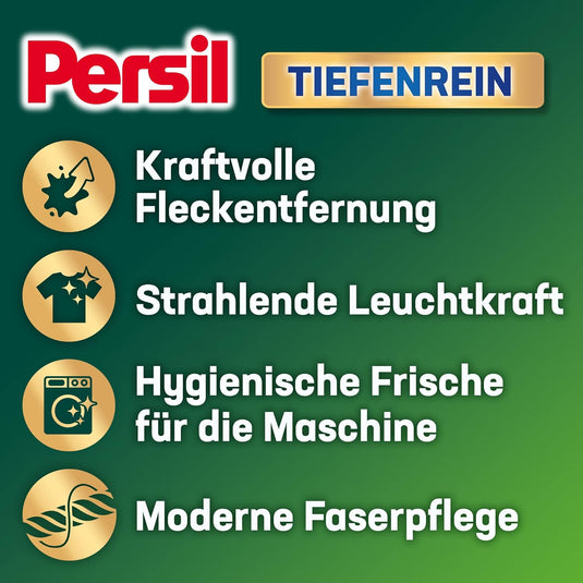 Persil Détergent à lessive universel en poudre | Deep Clean - Solution tout-en-un pour un linge propre et une fraîcheur pour la machine (90 charges | 5,4 kg)