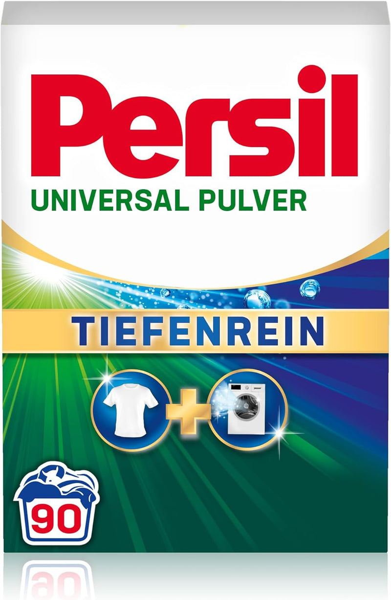 Load image into Gallery viewer, Persil Universal Laundry Detergent Powder | Deep Clean - All-in-one Solution For Clean Laundry And Freshness For The Machine (90 Loads | 5.4 Kg)
