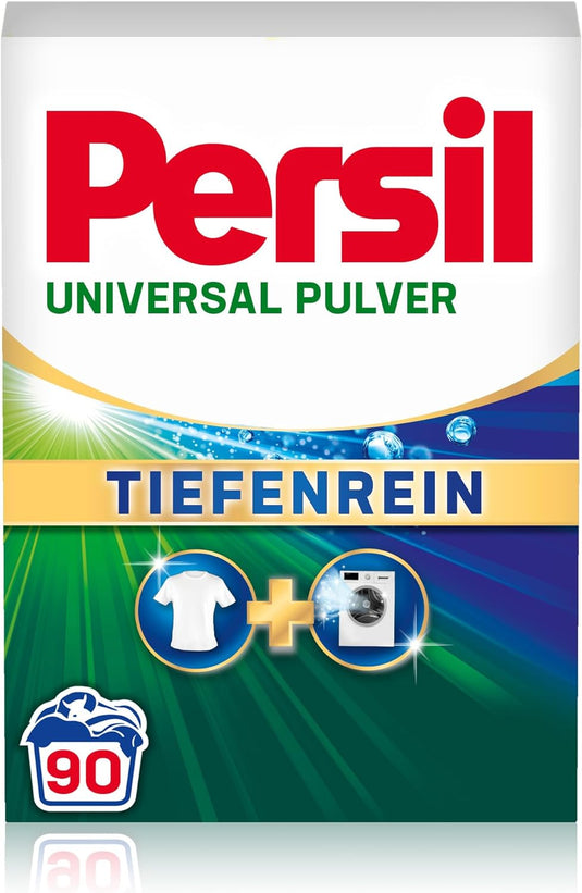 Persil Détergent à lessive universel en poudre | Deep Clean - Solution tout-en-un pour un linge propre et une fraîcheur pour la machine (90 charges | 5,4 kg)